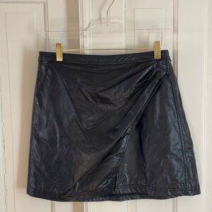 Free People faux leather skirt